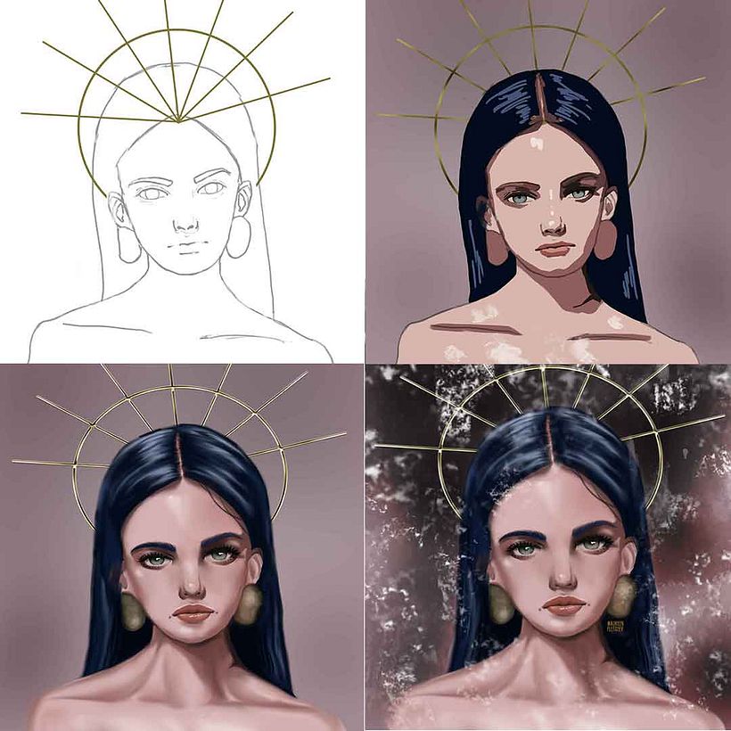 My project in Lighting and Color for Digital Portraits in Photoshop course 3