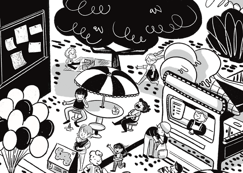 Meu projeto do curso: Ilustração estilo Search and Find no Procreate 3