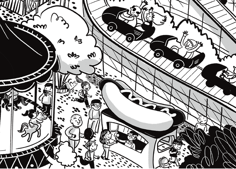 Meu projeto do curso: Ilustração estilo Search and Find no Procreate 4