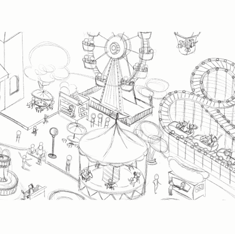 Meu projeto do curso: Ilustração estilo Search and Find no Procreate 2