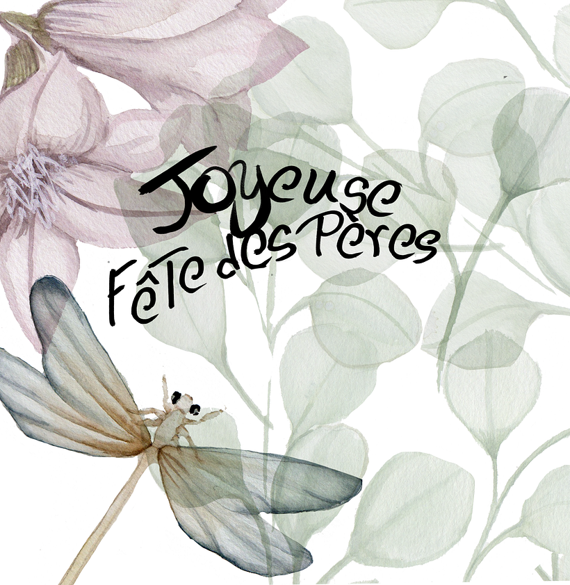 composición digital que hice para el día del padre con las técnicas aprendidas