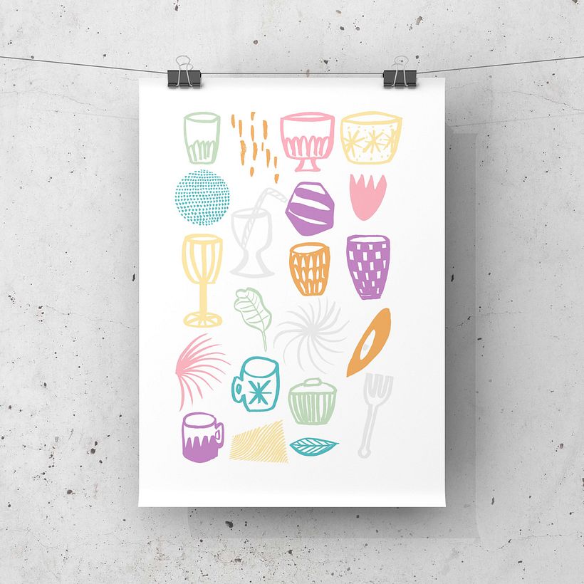 My project in Textile Pattern Design for Home Interiors  course 1