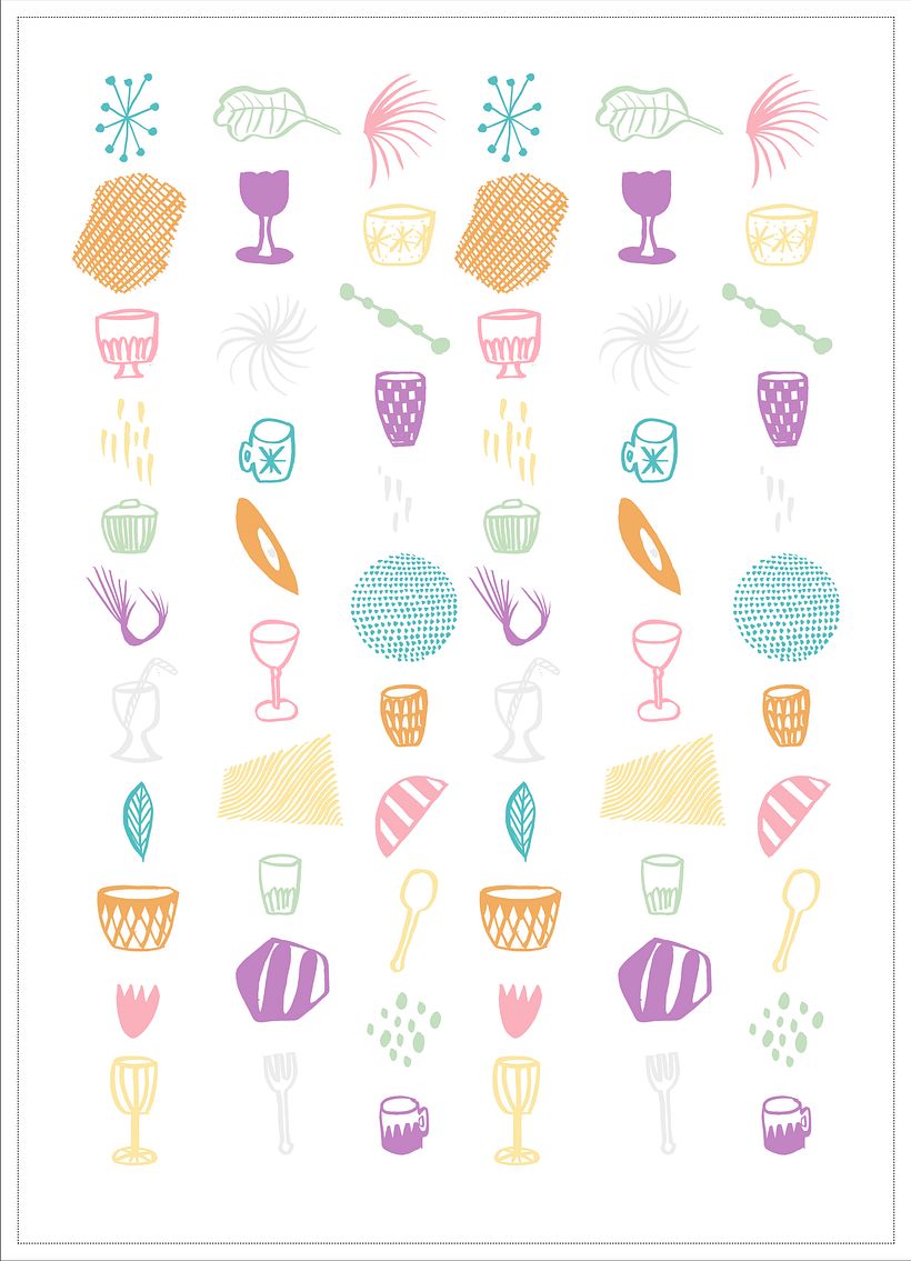 My project in Textile Pattern Design for Home Interiors  course 5