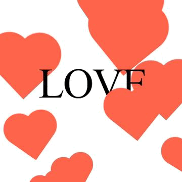 LOVE - Animation random hearts CSS 1