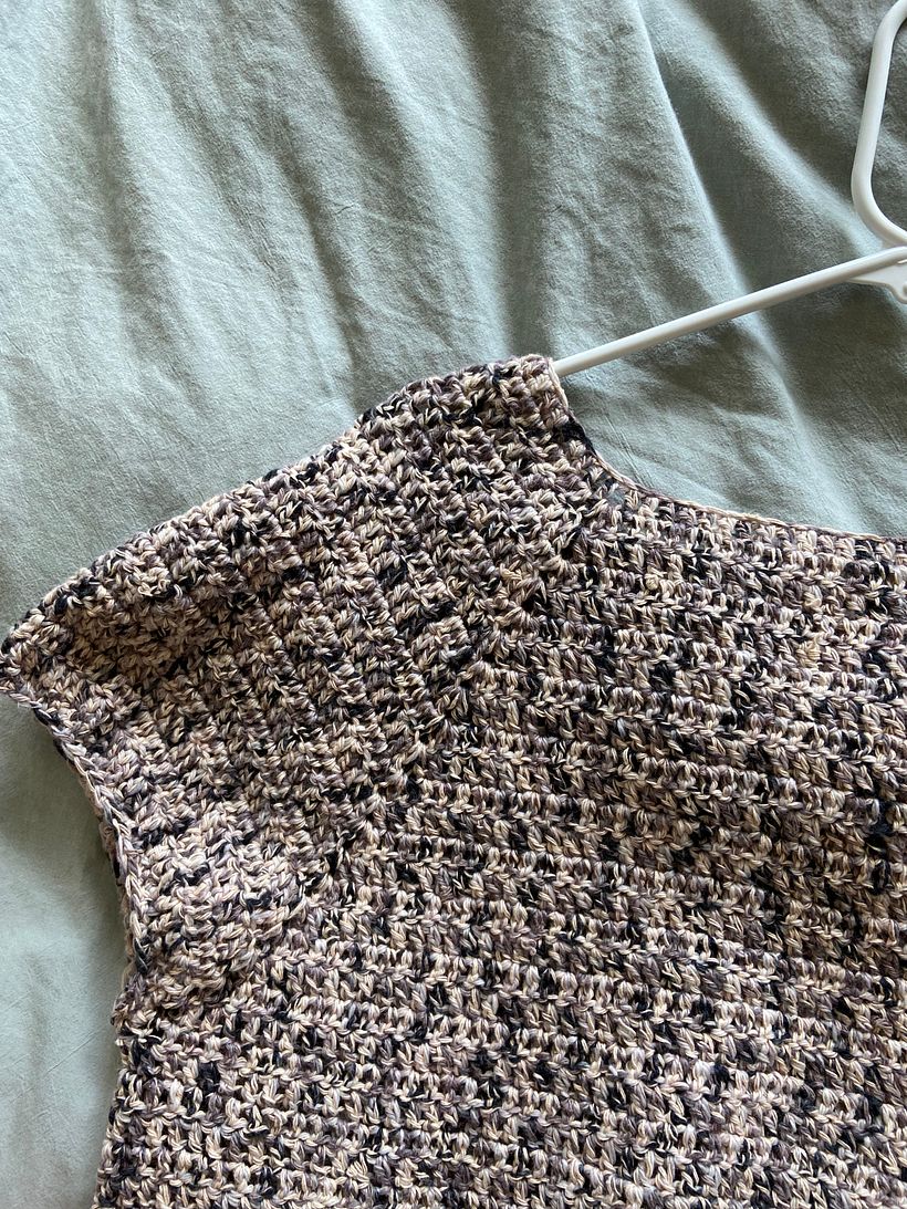 My first top-down crochet garment 4