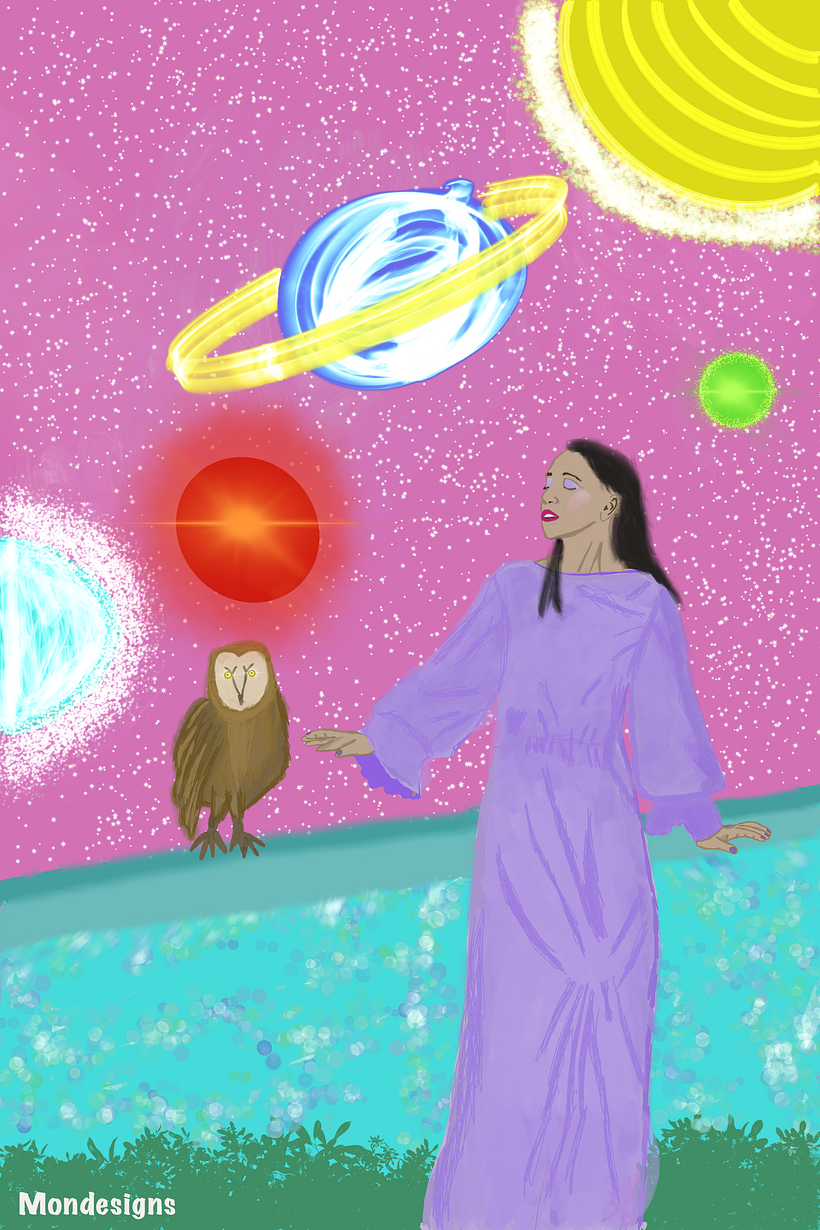 Mi Proyecto del curso: Procreate: Chica espacial 1