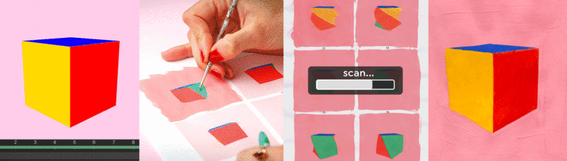 Experimental animator Danaé Gosset combines digital animation with traditional art supplies.