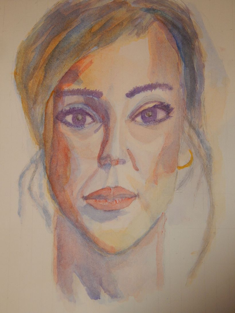 My project in Artistic Portrait with Watercolors course 4