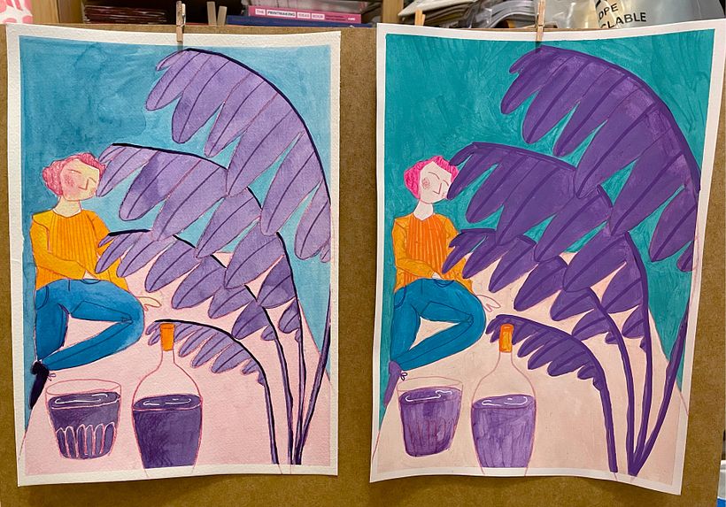 My project in Illustration Techniques with Watercolor and Gouache course 2