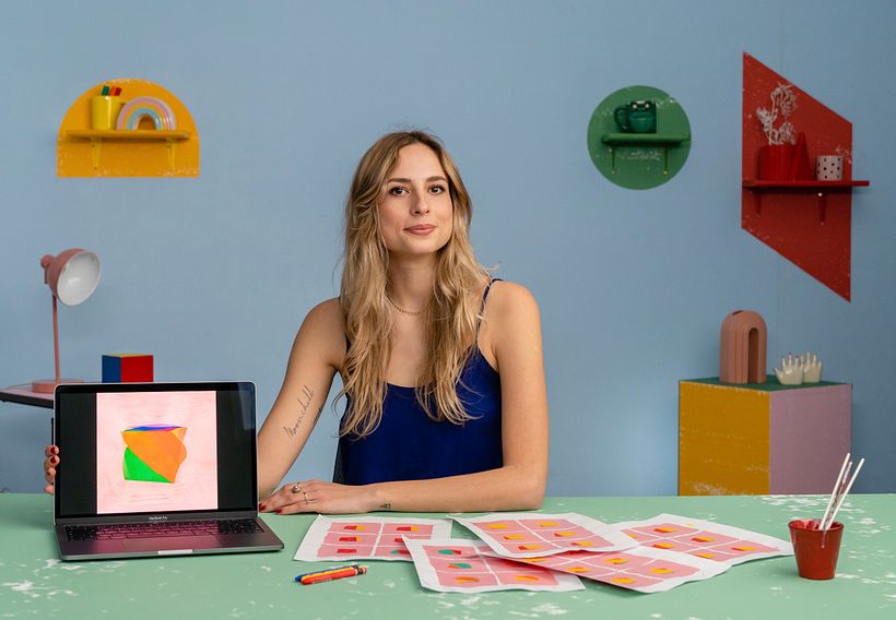 Danaé uses mixed media techniques in her animation projects.