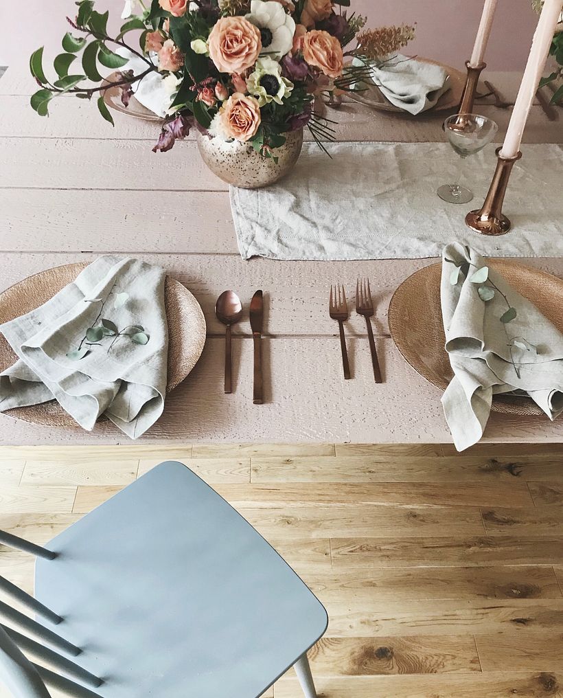 seasonal tabletop styling, instagram images, for Veuve Cliquot champagne  - Design