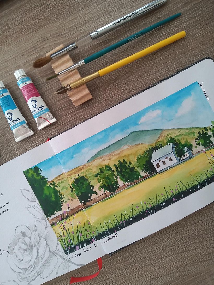 My project in Watercolor Travel Journal course 1