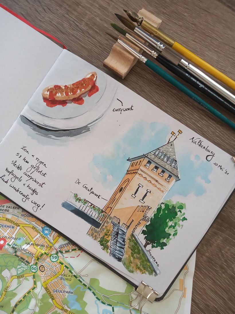 My project in Watercolor Travel Journal course 2