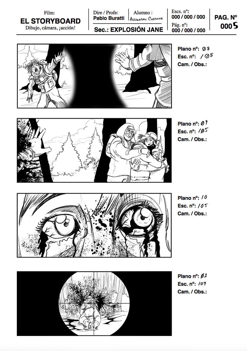 Mi Proyecto del curso: Ilustración de storyboards para cine y publicidad 8