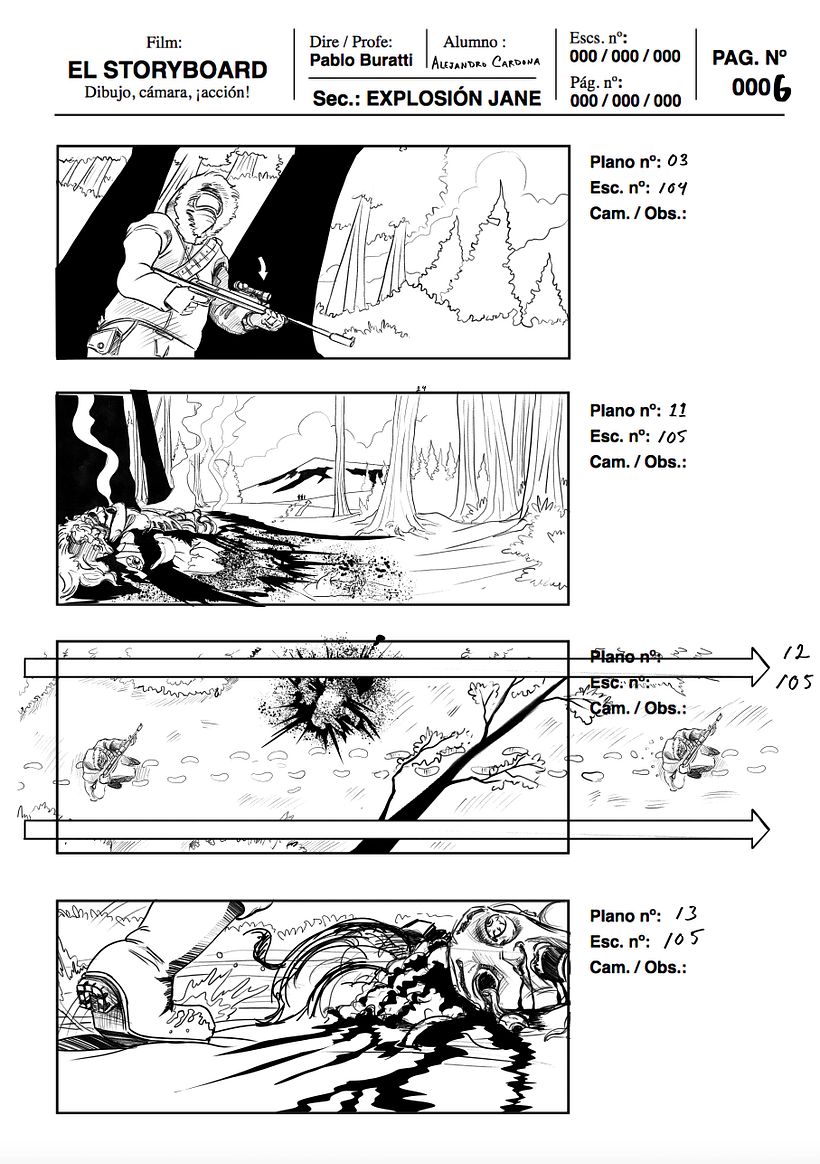 Mi Proyecto del curso: Ilustración de storyboards para cine y publicidad 9