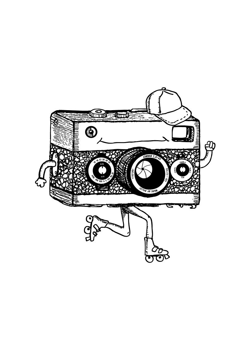 Mi Proyecto del curso: Ilustración de personajes con estilo - Rollei the rollerskater 1