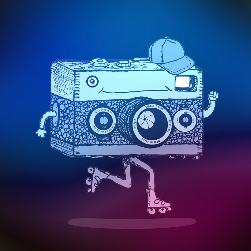 Mi Proyecto del curso: Ilustración de personajes con estilo - Rollei the rollerskater 4