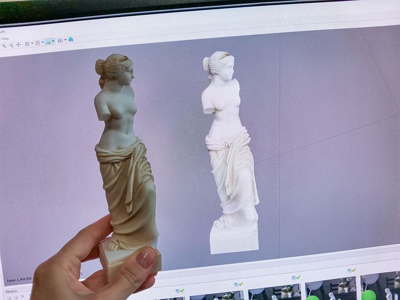 Compared to the real model.