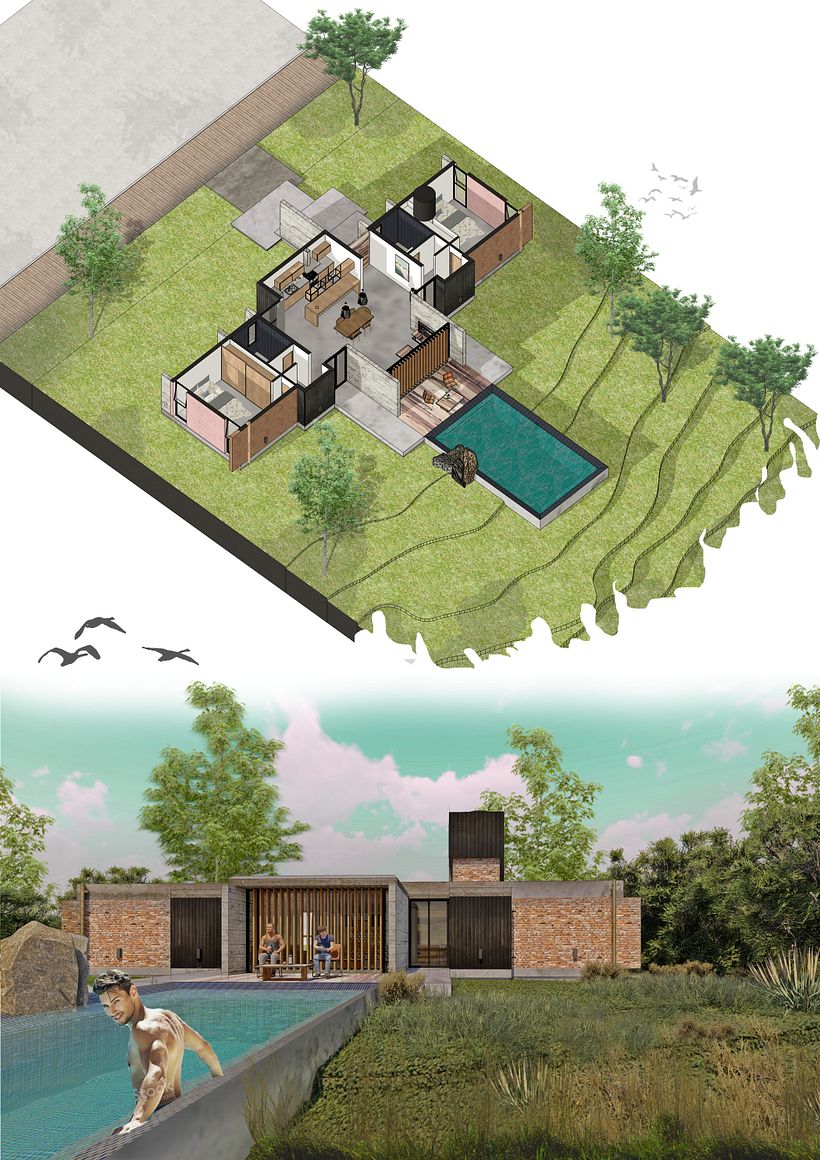 Mi Proyecto del curso: Ilustración digital de proyectos arquitectónicos 1