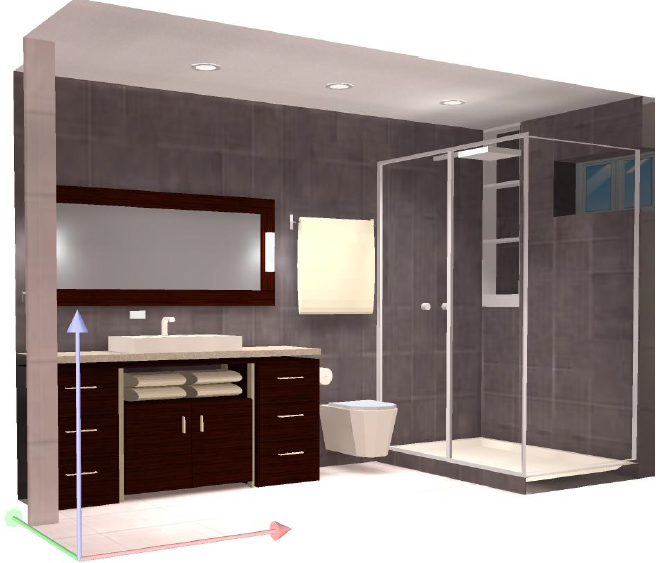 Baño compartido diseño 1