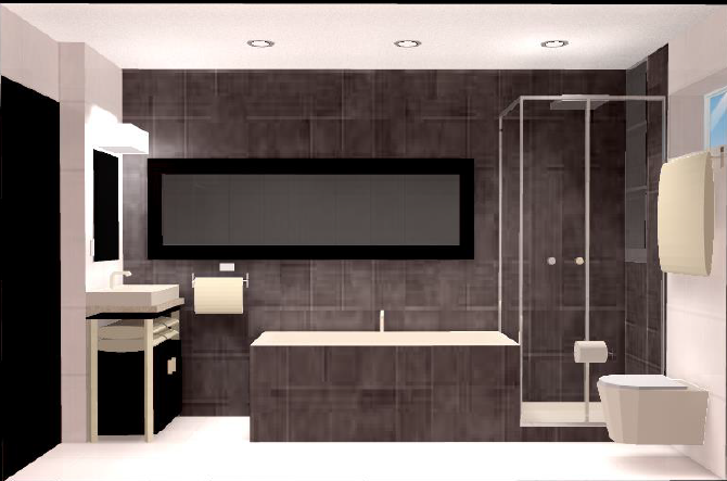 Baño compartido diseño 2