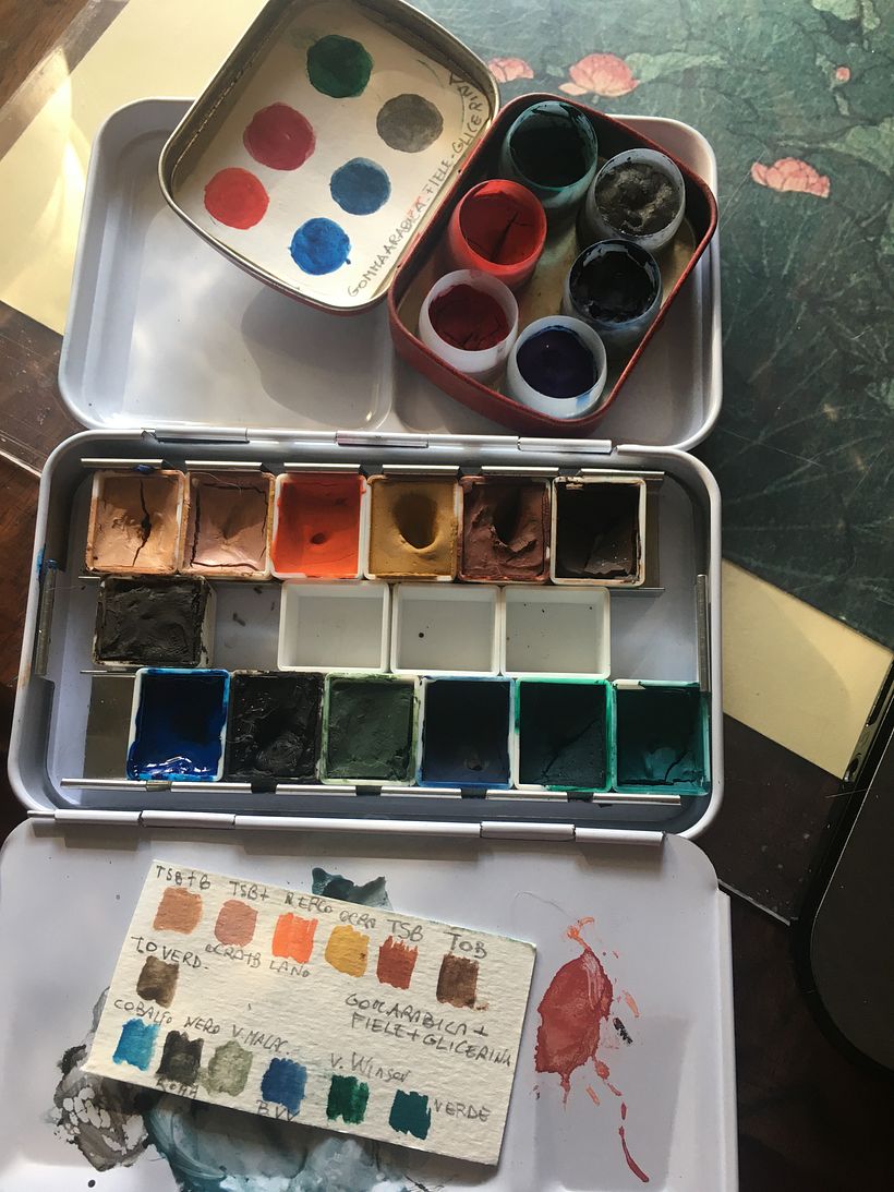 Il mio progetto del corso: Preparazione di acquerelli artigianali 2