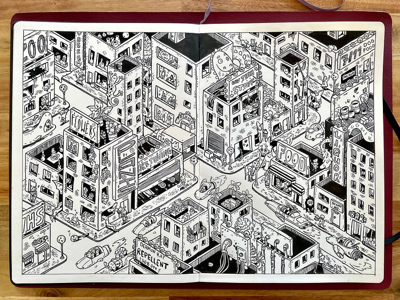Isometric Cityscape "Bunny City"