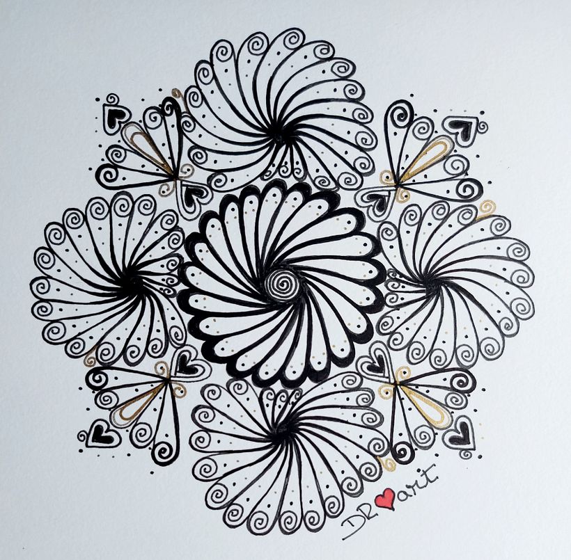 Meu projeto do curso: A arte de desenhar mandalas: crie padrões geométricos 2