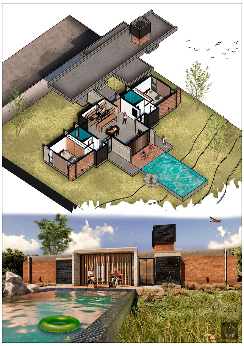 Mi Proyecto del curso: Ilustración digital de proyectos arquitectónicos - Architecture