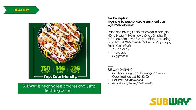 Content Guidline for Subway in Danang (Vietnam) 18