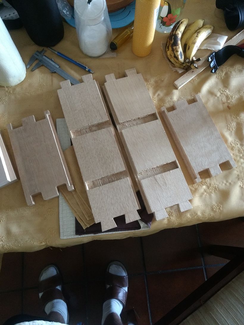 Las piezas de la carcasa