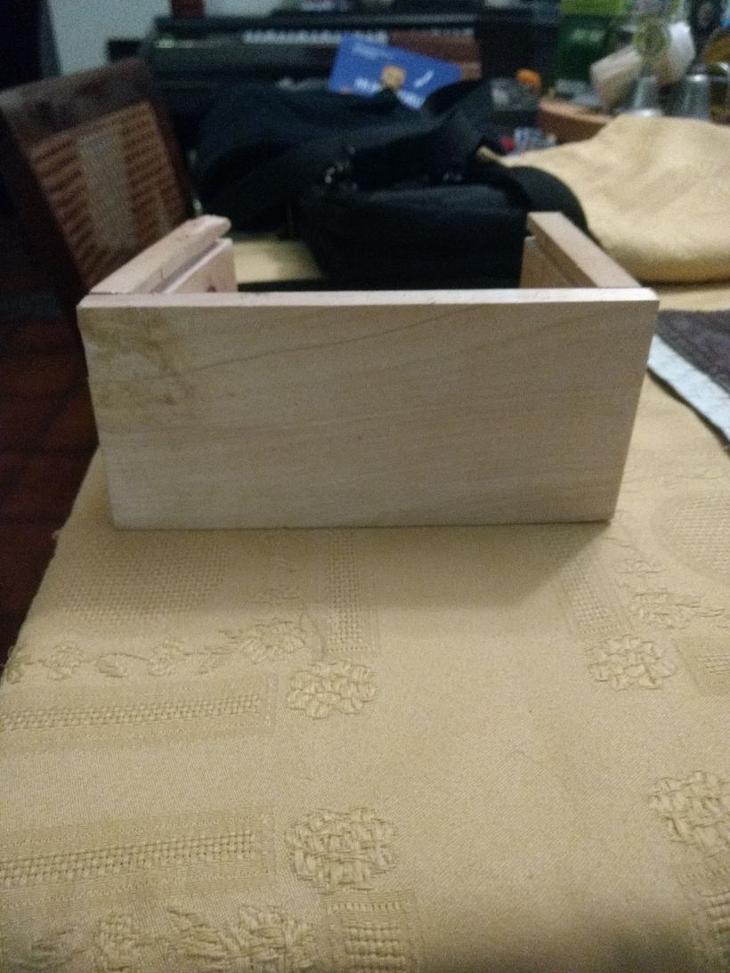 La parte delantera.