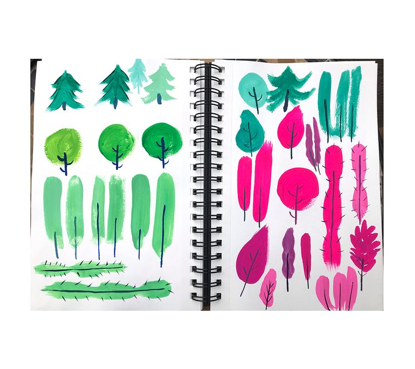 Mi Proyecto del curso: Sketchbook pictórico en gouache 5