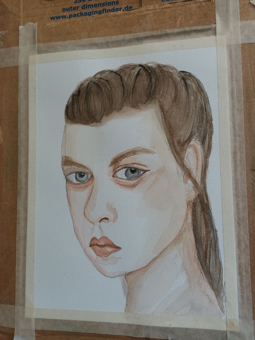 My project in Watercolor Portrait from a Photo course 2