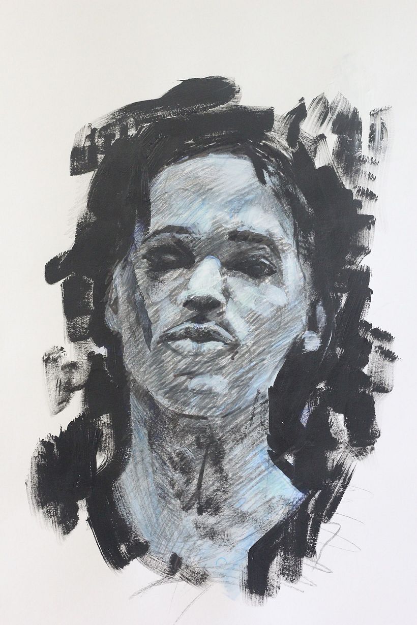 Mixed Media Portrait Drawings 3