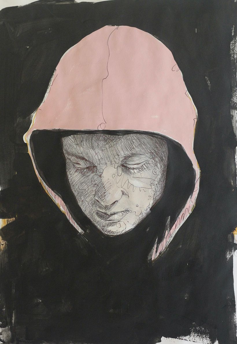 Mixed Media Portrait Drawings 5