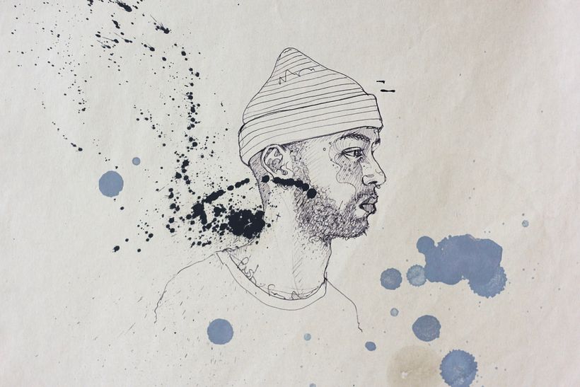 Mixed Media Portrait Drawings 12