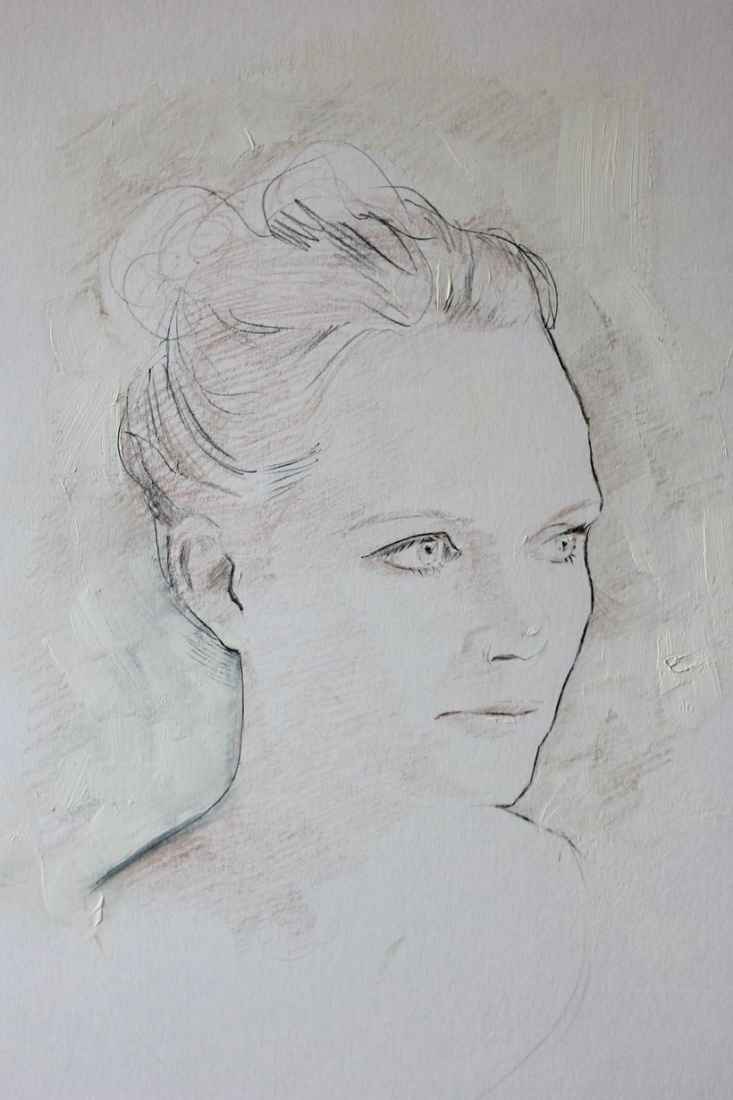 Mixed Media Portrait Drawings 13