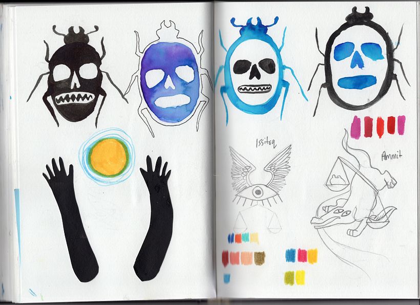 Sketching and planning process for Death