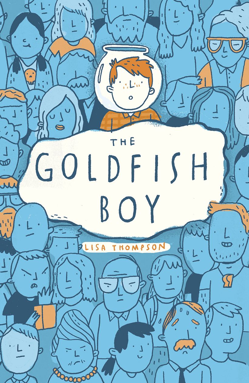 The Goldfish Boy UK edition Published by Scholastic. Cover Art by Mike Lowery