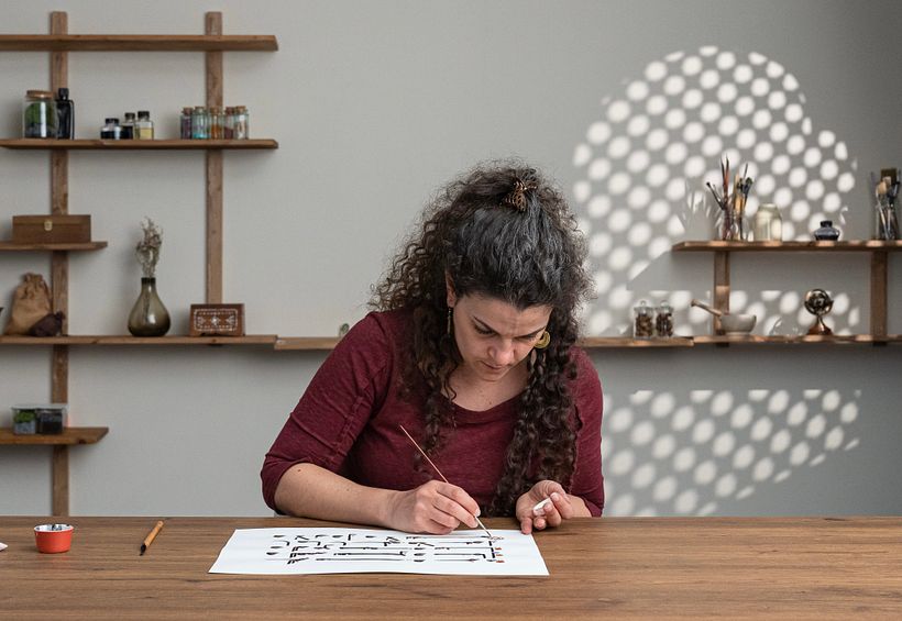 En 2007, Joumana decidió enfocarse por completo en el arte creado con escritura cúfica.
