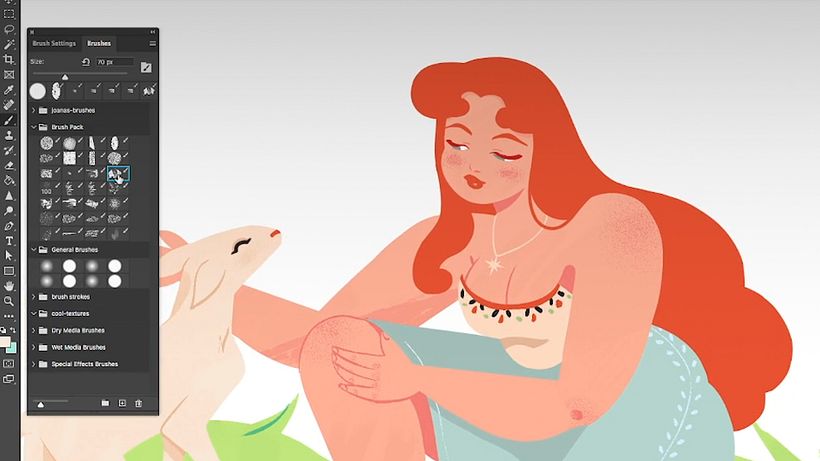 Photoshop Tutorial: Learn How to Add Texture and Gloss to Your Characters 8
