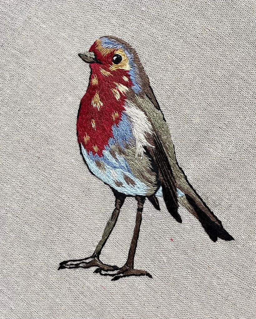 My project in Painting with Thread: Textile Illustration Techniques course 1