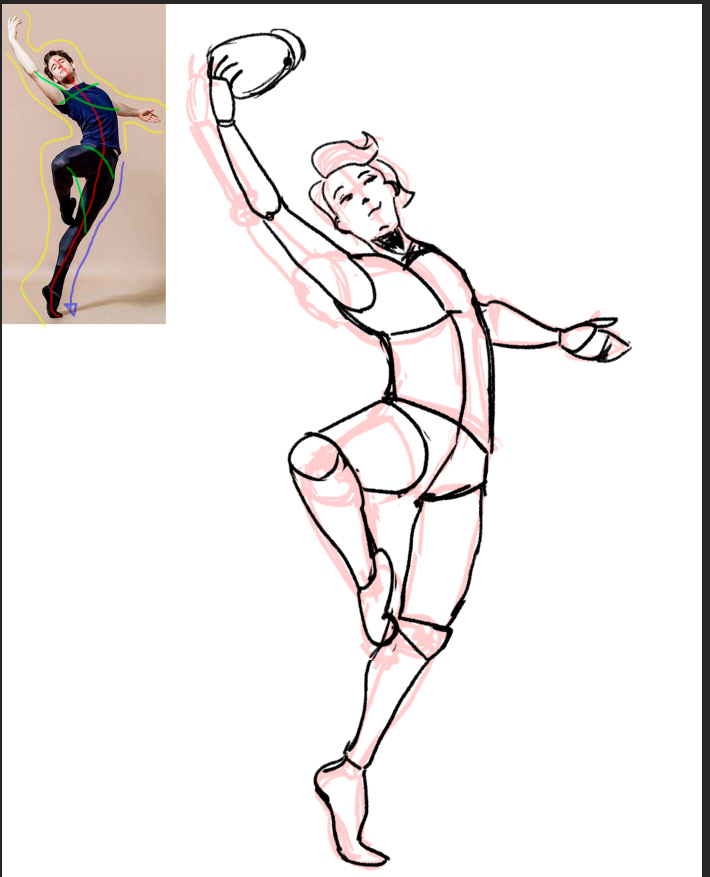 Mi Proyecto del curso: Ilustración de personajes dinámicos el bailaren del 50 3