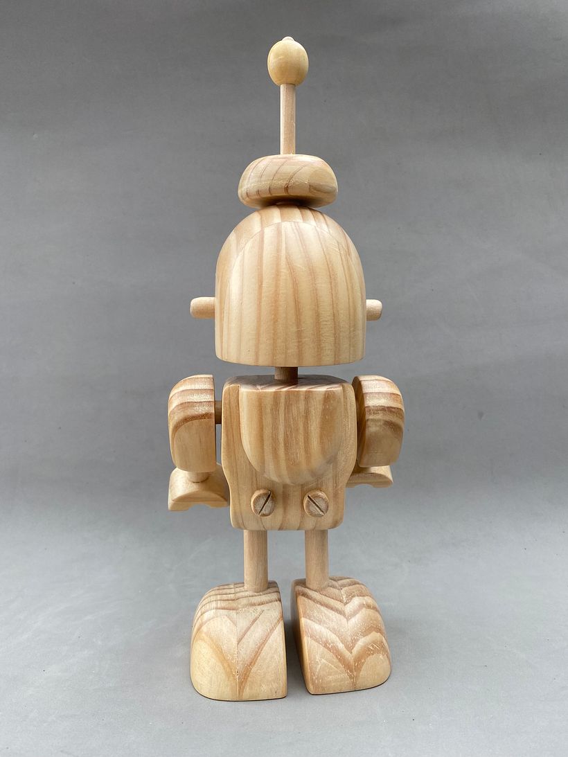 Posterior robot con cabeza intercambiable