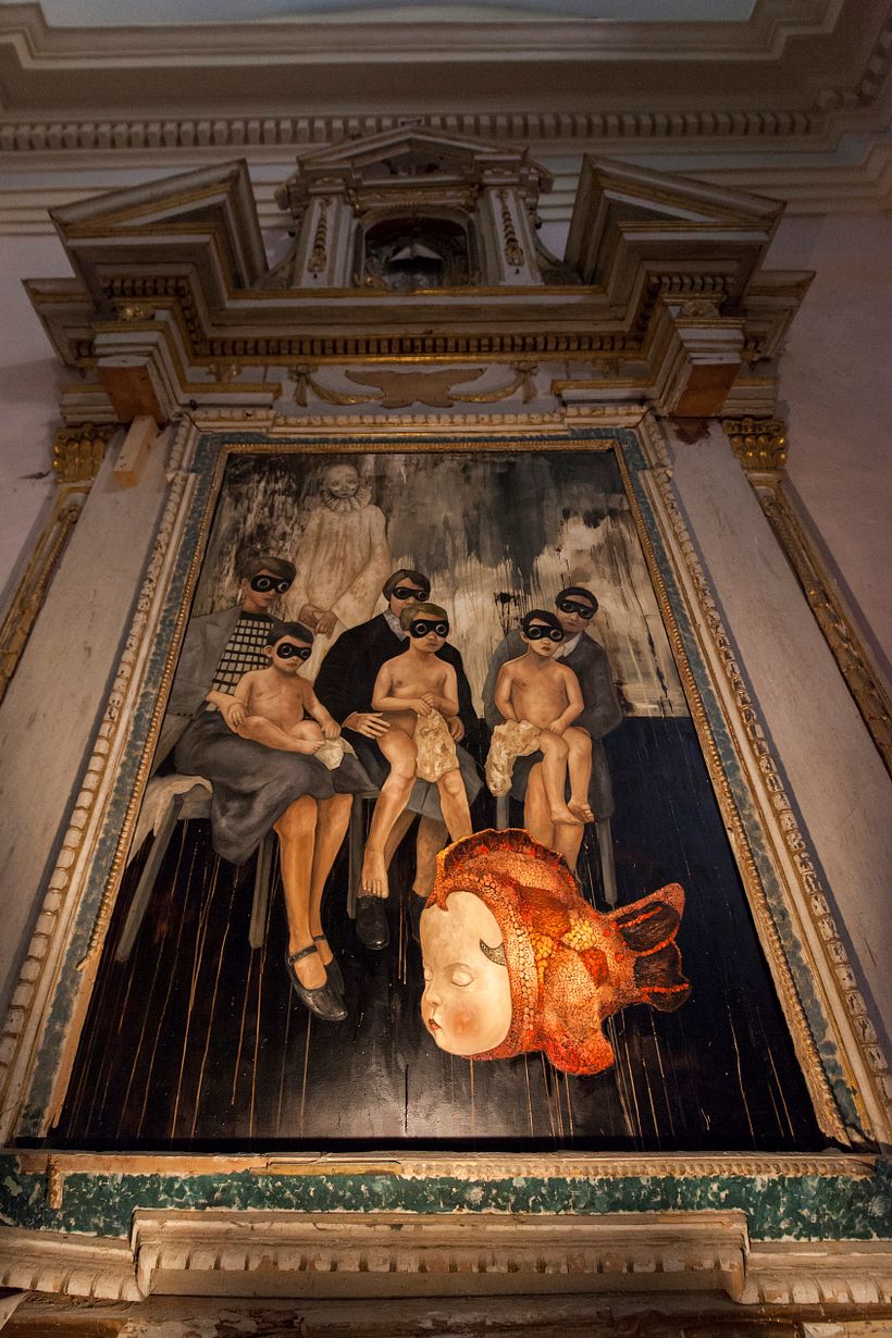 Malebolge (dettaglio), ex chiesa San Michele Arcangelo, 2019 (Amelia)
