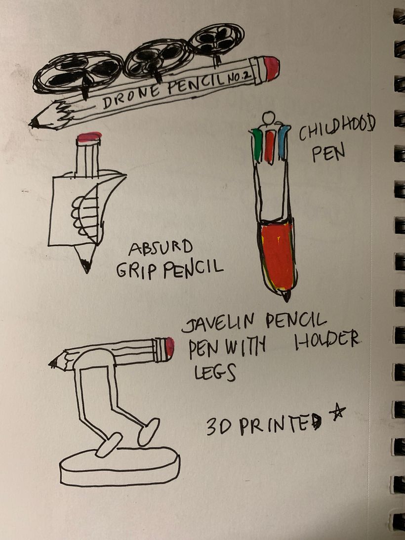 I loved this first exercise so much :) I got so inspired by the sketching, I even 3d modeled one of the pencils :) 