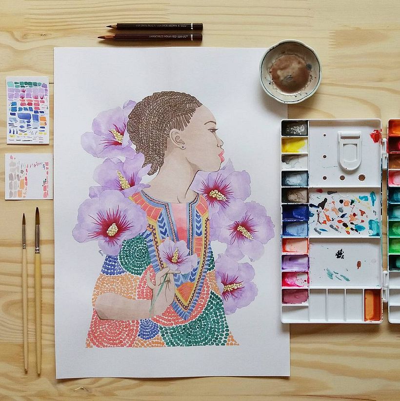 Aquarelas - Ilustração tradicional