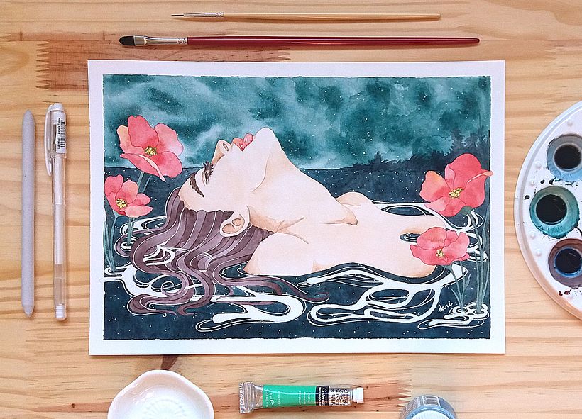 Aquarelas - Ilustração tradicional