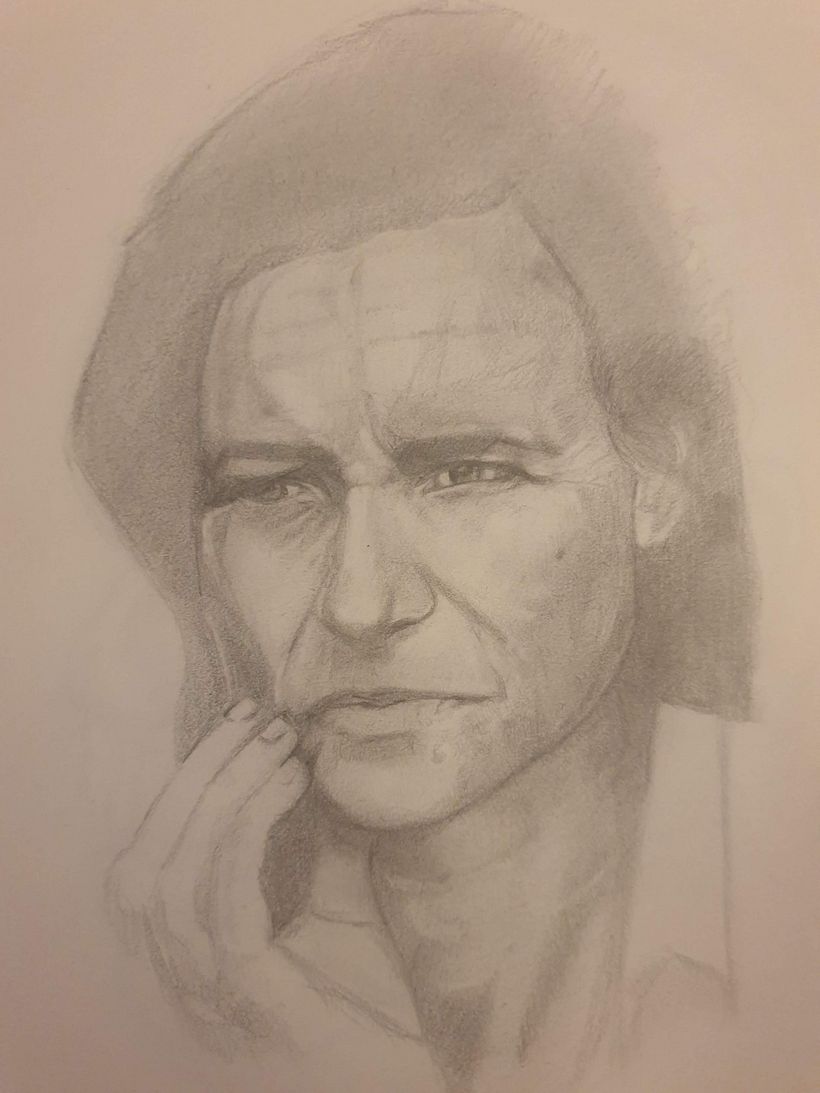 Mi Proyecto del curso: Retrato realista con lápiz de grafito 2